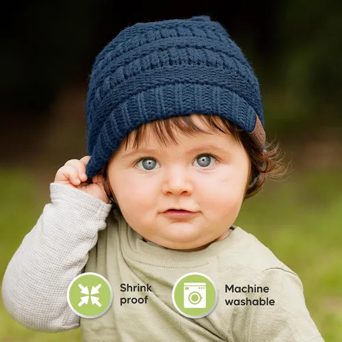 Miniatura 114 de KeaBabies 3-Pack Baby Beanies for Boys, Girls - Stretchy Knit Baby Hats, Cute Newborn