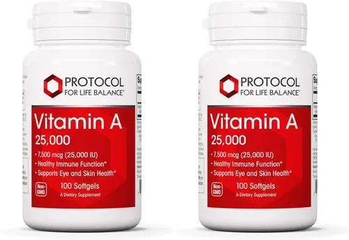 Miniatura 10 de PROTOCOL FOR LIFE BALANCE Vitamina A 25,000 UI - Salud ocular, retina e inmune - 100 cápsulas blandas