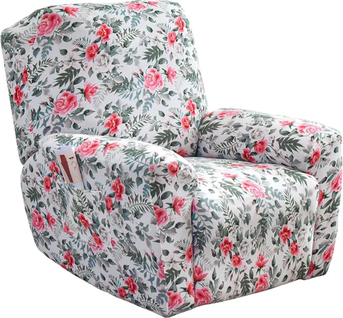 Miniatura 24 de Fundas elásticas para sillas reclinables, 4 piezas, estampado Lazyboy, funda de elastano suave para silla reclinable, protector de muebles