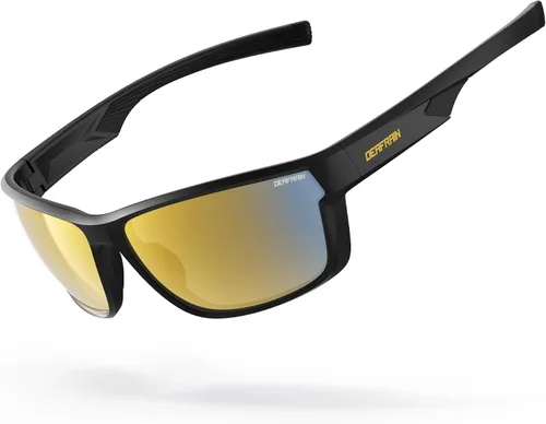 Miniatura 13 de DEAFRAIN Lentes de sol deportivos polarizados para hombres y mujeres, ideales para correr, pescar, conducir, marco irrompible con protección UV