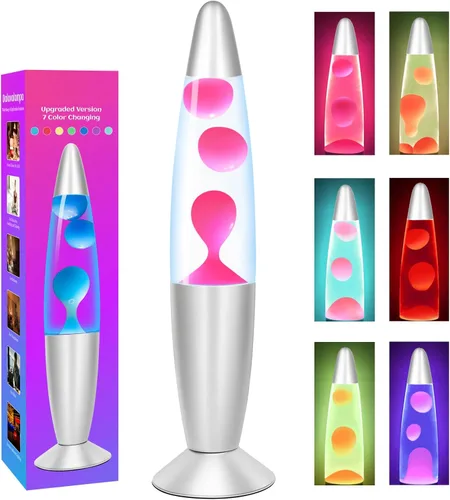 Miniatura 11 de Dalavalampa Lámparas de Movimiento Líquido Multicolor Cambiante, Luces Nocturnas LED Pequeñas de 13.5 Pulgadas para Niños y Adultos, Iluminación