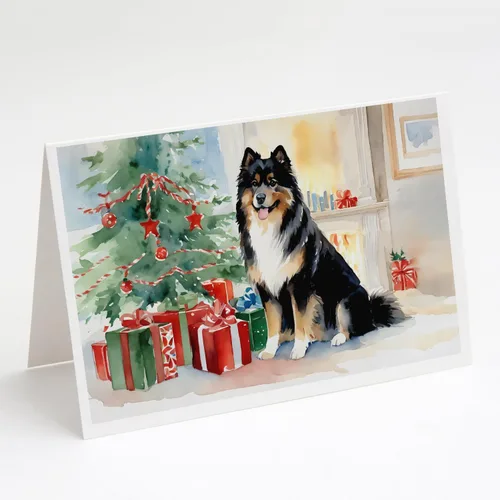 Miniatura 7 de Caroline's Treasures DAC2753GCA7P Paquete de 8 tarjetas de felicitación navideña acogedora de Husky siberiano Tarjetas en blanco con sobres