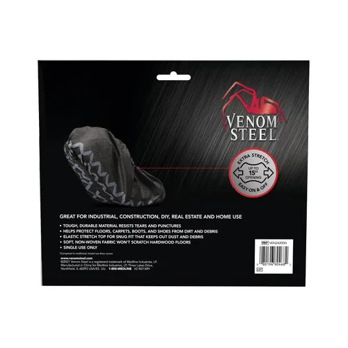 Miniatura 2 de Venom Steel Fundas para botas y zapatos, resistentes, fáciles de poner, se ajustan sobre botas, agarre mejorado, paquete económico, 12 pares por caja