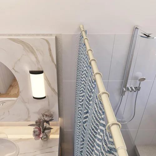 Miniatura 4 de Design House 564179 Barra de ducha clásica ajustable de 36 a 63 pulgadas para hueso de baño