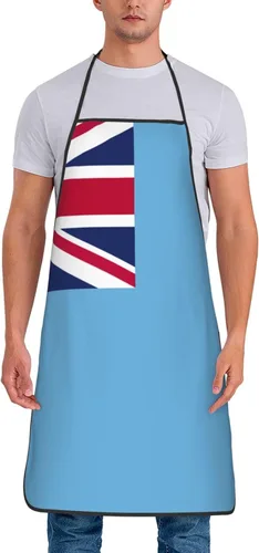 Miniatura 26 de Delantal impermeable de la bandera del orgullo del oso gay 100% poliéster, babero grande con impresión completa para el taller del restaurante