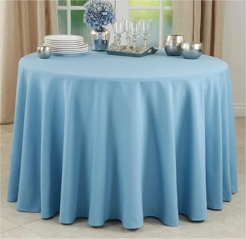 Miniatura 8 de Mantel de comedor o cocina, 100% poliéster, 100 % poliéster, redondo de 72 pulgadas (1 unidad)
