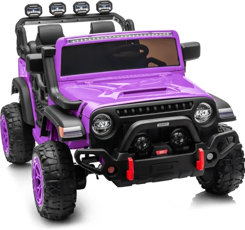 Miniatura 16 de Hikiddo - Auto eléctrico de paseo de 2 plazas, juguete de 12 V para niños de 4 a 8 años con control remoto, neumáticos EVA - Azul