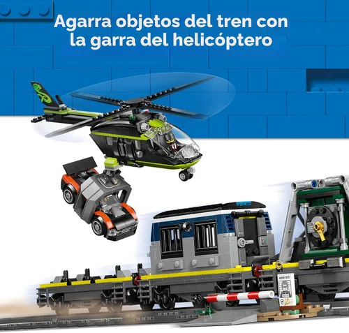 Miniatura 5 de LEGO City Police Train Heist - Juego de tren con juguete de coche de policía para niños y niñas, a partir de 7 años, juego de simulación para niños