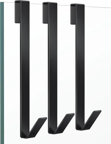 Miniatura 10 de Ganchos para puerta de ducha de 12 pulgadas, ganchos de ducha para toallas, ganchos de toalla extendidos resistentes sin perforaciones para puerta