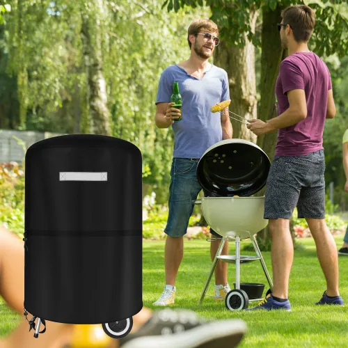 Miniatura 8 de Cubierta redonda para parrilla Weber de 22 pulgadas al aire libre impermeable para parrillas de carbón Kettle - Cubiertas para parrilla de carbón