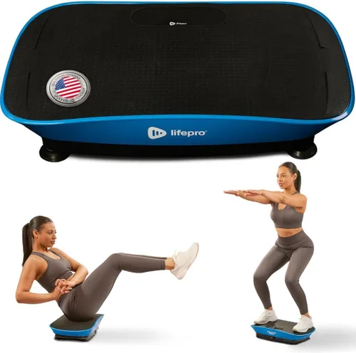Miniatura 10 de Lifepro Vibration Plate Exercise Machine Models with EMS, LED or Auto Start Features — Oscillation Shake Board with Remote & Non-Slip Surface
