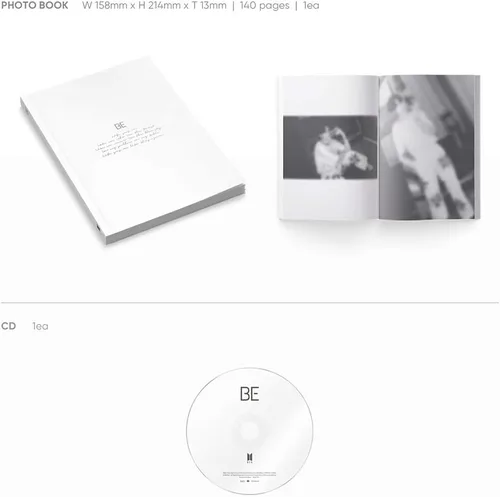 Miniatura 3 de Big Hit Entertainment BTS Bangtan Boys - BE (edición esencial) álbum+póster plegado+juego de tarjetas fotográficas adicionales