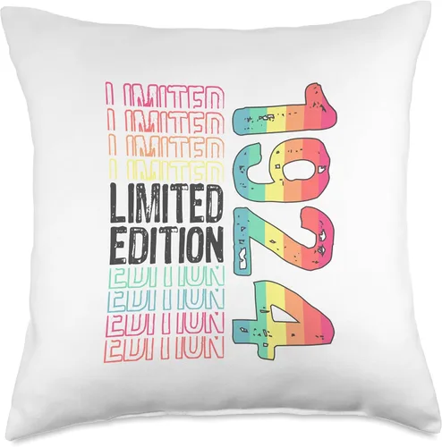 Miniatura 4 de Limited Edition Vintage 1924 Retro Birthday Throw Pillow