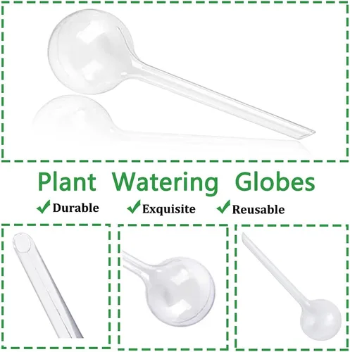 Miniatura 3 de 10 globos transparentes de riego de plantas, bombillas de plástico de riego automático, dispositivo de riego automático de flores, bebedero