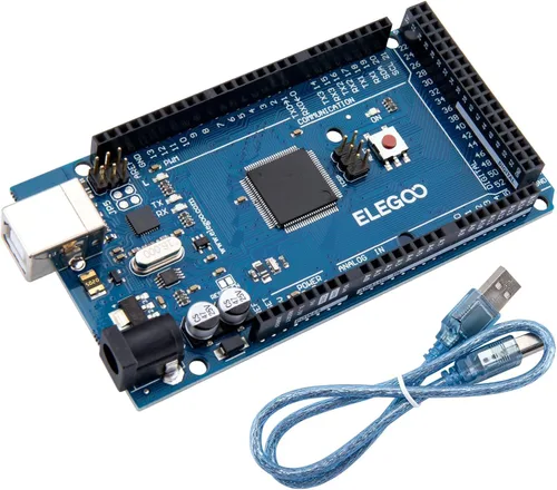 Miniatura 9 de ELEGOO MEGA R3 Placa ATmega 2560 + cable USB compatible con Arduino IDE Proyectos Cumplimiento RoHS Negro