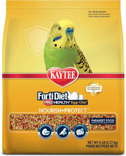 Kaytee Forti-Diet Pro Health Egg-Cite Nourish+Protect Periquito, apoya la cría y la muda, nutrición respaldada por la ciencia, salud digestiva, 5