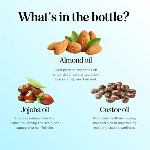 Miniatura 4 de Suero voluminizador de aceite de romero para el cabello, aceite hidratante para el cuero cabelludo y el cabello para hombres y mujeres con infusión
