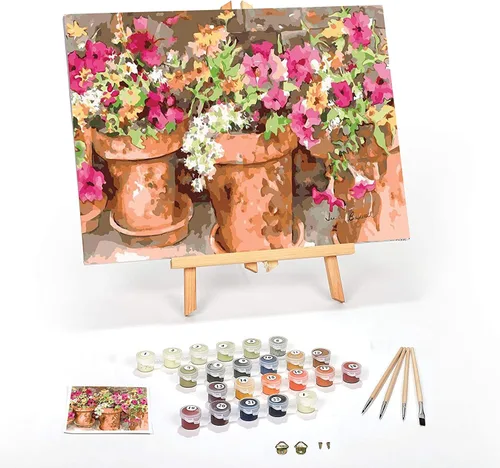 Miniatura 32 de Ledgebay Kit de Pintura por Números DIY para Adultos con Lienzo Enmarcado, de Principiante a Avanzado, los Kits Incluyen Juego de Pintura Acrílica