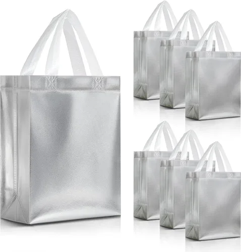 Miniatura 35 de Nush Nush - Bolsas de regalo reutilizables azul aguamarina a granel (azul aguamarina - Tamaño mediano - Juego de 30)