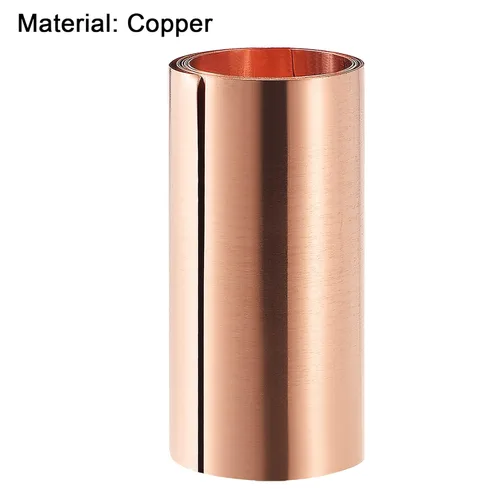 Miniatura 3 de uxcell Rollo de hoja de cobre, placa 3,280.8 ft m x 328.1 ft m x 0.3 ft m de la hoja del metal