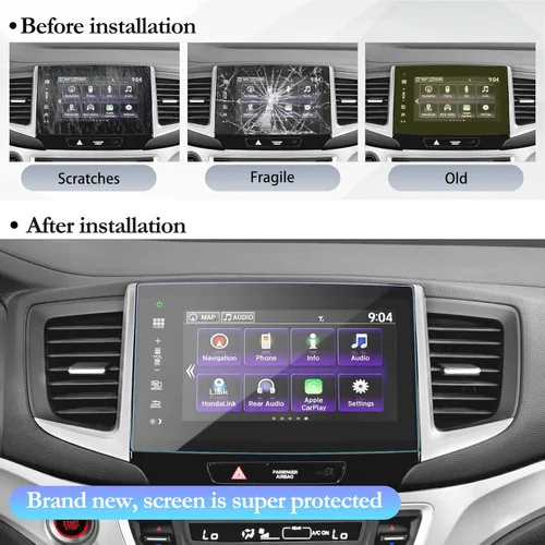Miniatura 5 de SKTU Protector de pantalla para Honda Pilot 2018 2016-2018 Honda Pilot Passport 2016-2020 Honda Ridgeline Navigation Display Honda Pilot 2018