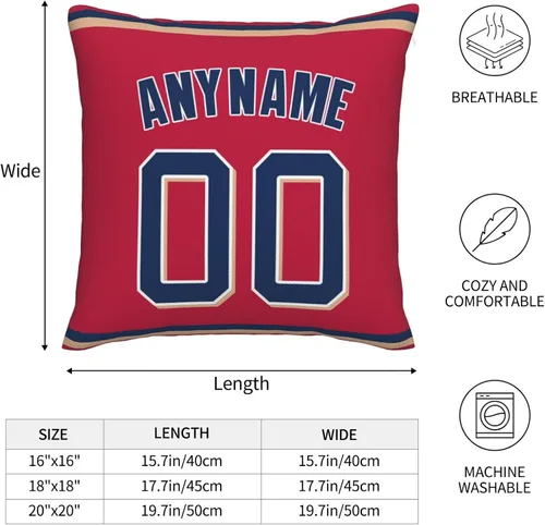 Miniatura 7 de Funda de almohada personalizada: personaliza cualquier nombre y número, regalo de béisbol personalizado para hombres y mujeres, funda de almohada MT