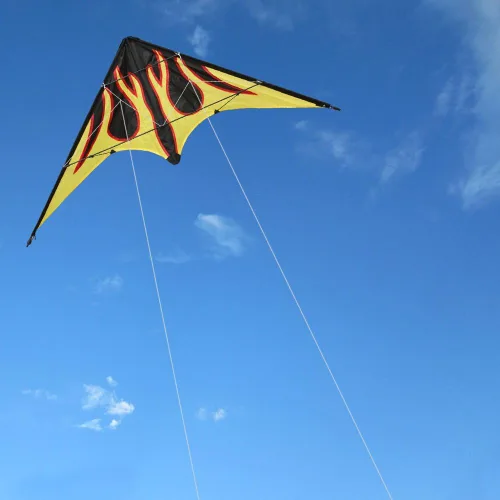 Miniatura 3 de HENGDA KITE - Cometa de rima estelar mejorada de 48 pulgadas, cometa de acrobacias de doble línea para niños y adultos, deportes al aire libre
