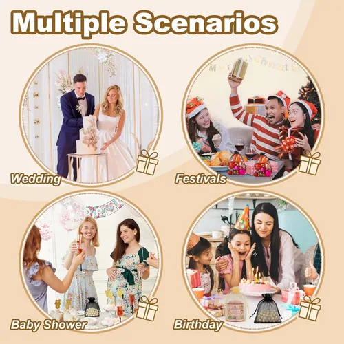 Miniatura 3 de Crweety 50 bolsas de organza negra de 3 x 4 pulgadas, pequeñas bolsas de regalo de malla con cordón para embalaje de pulseras de joyería, bolsa