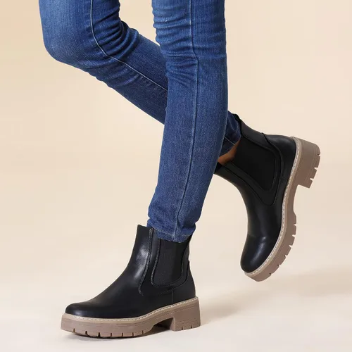 Miniatura 3 de Hawkwell Botas Chelsea de tacón grueso para mujer