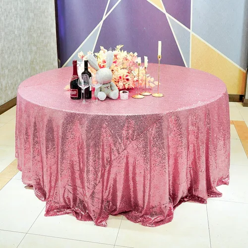 Miniatura 15 de Mantel de lentejuelas de 60 x 102 pulgadas, azul bebé, para boda, fiesta, despedida de soltera, rectangular