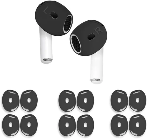 6 pares de fundas para los oídos para AirPods 4, antideslizantes, accesorios deportivos ultra finos de silicona suave para auriculares compatibles