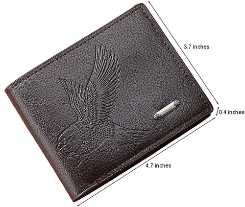 Miniatura 53 de Cartera delgada para hombre con monedero, cartera minimalista con cremallera, carteras plegables para hombre con tarjetero de crédito, cartera