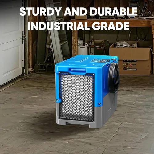 Miniatura 9 de 190PPD Commercial Dehumidifier with Pump for Basement-6000Sq.Ft. Warehouse, Large Space Crawl Space Dehumidifier for Efficient Water Damage Azul