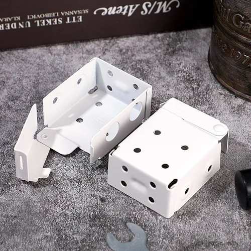 Miniatura 5 de Hotop Soportes para persianas de 2.5 pulgadas, soporte de montaje de caja de perfil bajo para persianas de ventana, color blanco