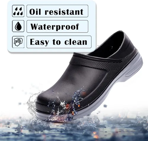 Miniatura 2 de Zapatos de chef para hombres y mujeres zuecos de cocina para hombres zapatos de cocina zapatos de trabajo de enfermera zapatos de trabajo