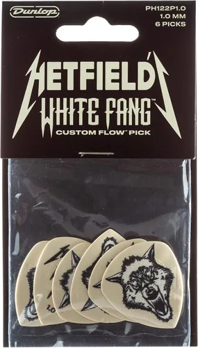 Miniatura 3 de Jim Dunlop Hetfield's White Fang™ Custom Flow® Pick 1.0MM - Paquete de 6