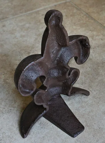 Miniatura 2 de Lulu Decor, Tope de puerta de hierro fundido, 2 libras, tapón de puerta marrón antiguo (juego de 2)