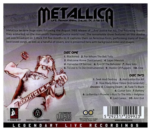 Miniatura 2 de Live Reunion Arena,Dallas 1989