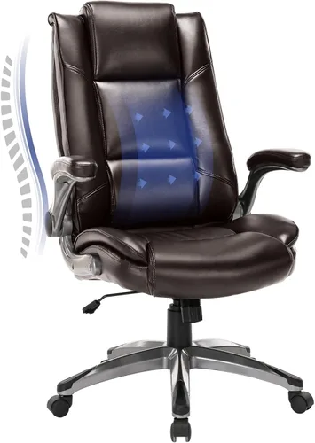 Miniatura 10 de MALOL Silla de oficina ergonómica con reposacabezas ajustables y reposabrazos 3D, silla de escritorio de malla de respaldo alto con soporte lumbar