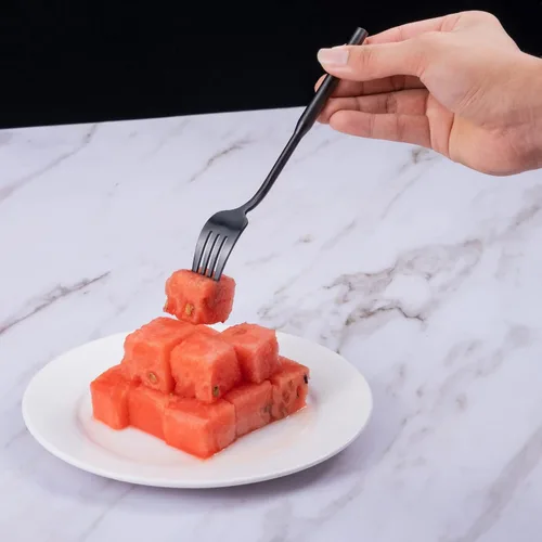 Miniatura 7 de Juego de cubiertos mate para comer, juego de cubiertos de acero inoxidable de 20 piezas, juego de utensilios de cocina para 4, cubiertos duraderos