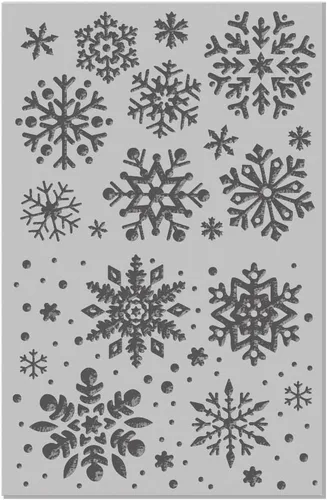 Miniatura 8 de CHGCRAFT Hojas de textura de arcilla polimérica de invierno, alfombrillas de textura de arcilla de goma, herramientas de textura de arcilla