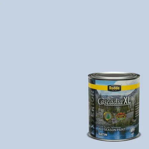 Miniatura 64 de Rodda Paint CASCADIA XL Pintura e imprimación satinada exterior en uno, cuarto de galón, Acapulco Dive