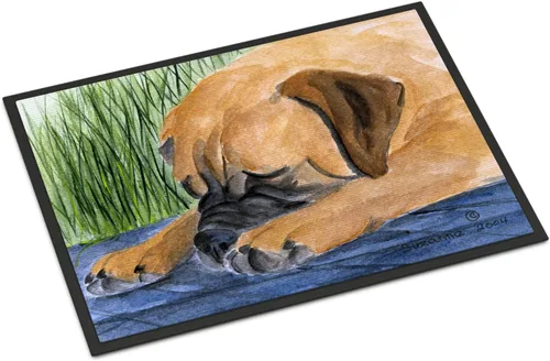 Miniatura 339 de Caroline's Treasures SS8220MAT - Felpudo afgano de 18 x 27 pulgadas, para interiores y exteriores, para entrada, antideslizante, lavable, de pelo