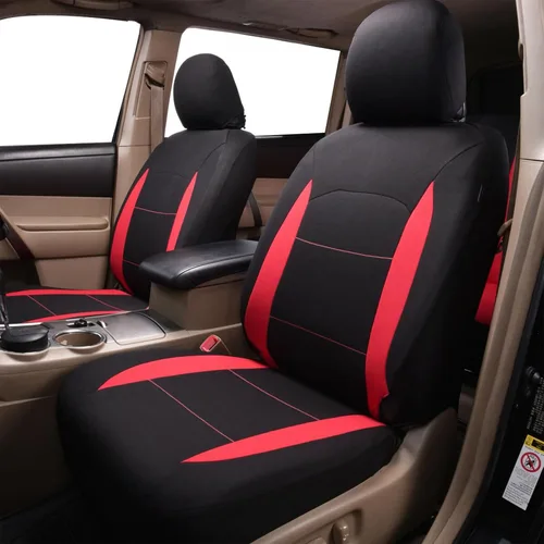 Miniatura 2 de Flying Banner Fundas de asiento de coche para asiento delantero y trasero, de poliéster, protectores de asiento de automóvil, fácil instalación