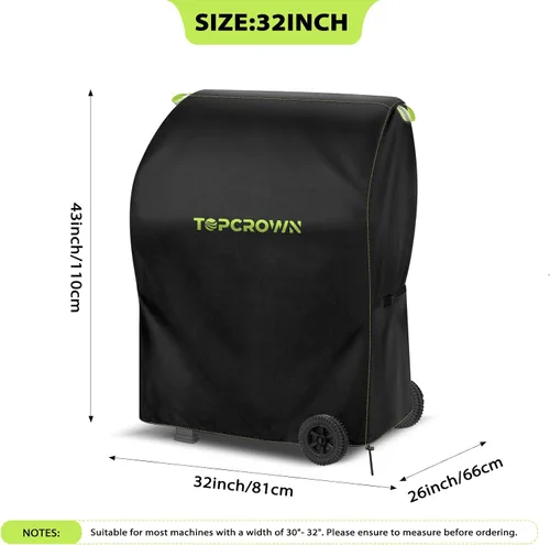Miniatura 2 de TOPCROWN Funda para parrilla al aire libre, ajuste universal para parrilla de gas de barbacoa de 30 a 32 pulgadas, impermeable, anti-UV, tela Oxford