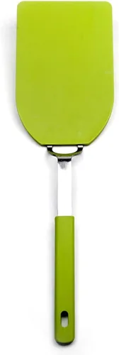 Miniatura 10 de RSVP International Kitchen Tool Collection - Espátula flexible de nailon, mango de acero inoxidable, 12 x 2.75 pulgadas, color verde