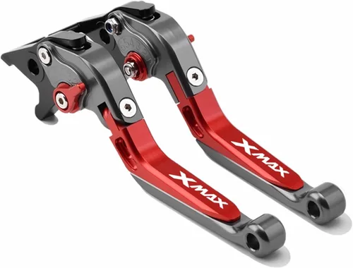Miniatura 17 de Palancas de freno de embrague de motocicleta plegables extensibles para Yamaha Xmax X-MAX 125 250 300 400 mango de frenos ajustable (color : 1)