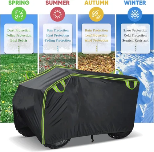 Heavy-Duty ATV & Quad Cover for CFMOTO UFORCE 450 2015-2023 – Water-Resistant 4 Wheeler Storage Cover, All-Weather Outdoor Protection with