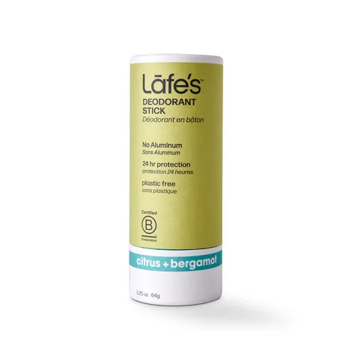 Lafe's Desodorante natural | Desodorante natural en barra sin plástico de 2.25 onzas en embalaje de papel | Sin aluminio, parabenos ni bicarbonato