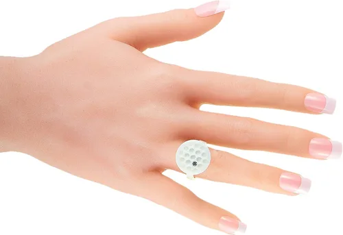 Miniatura 4 de Swatch Moon Illusion Anillo de cristal de cerámica blanca de acero inoxidable